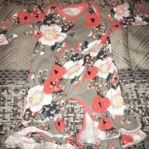 Floral long sleeve one piece